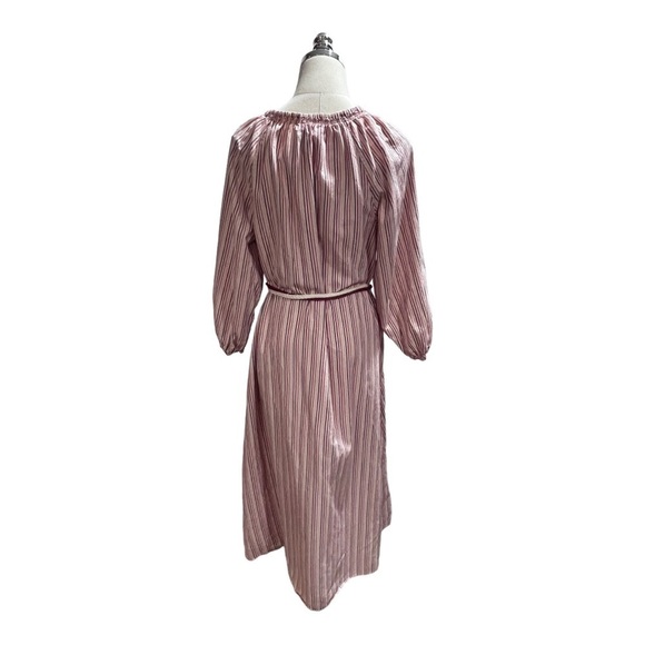 The GREAT Women’s Derby Cotton Oversize Midi Dress In Sunset Stripe 2 Med New - Picture 14 of 15